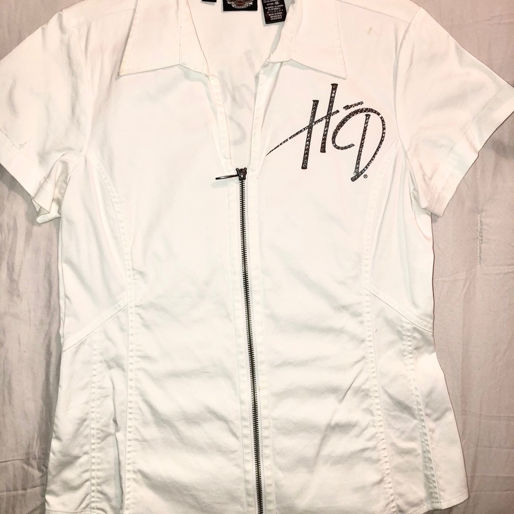 Harley Davidson Rhinestone Top